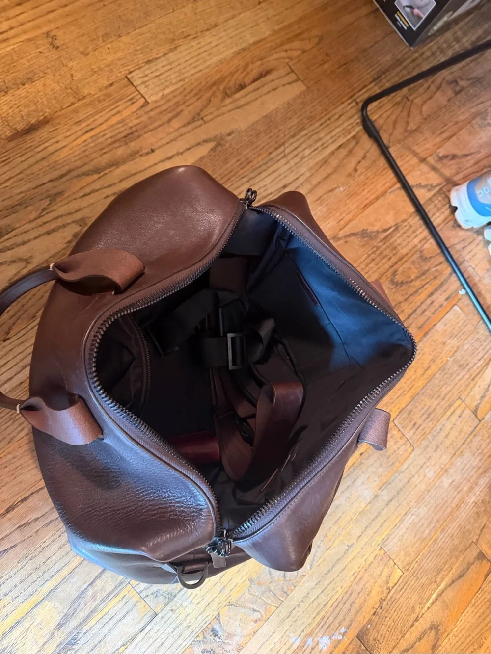 Troubadour Generational Leather Duffle Bag Brown Calfskin weekender $849